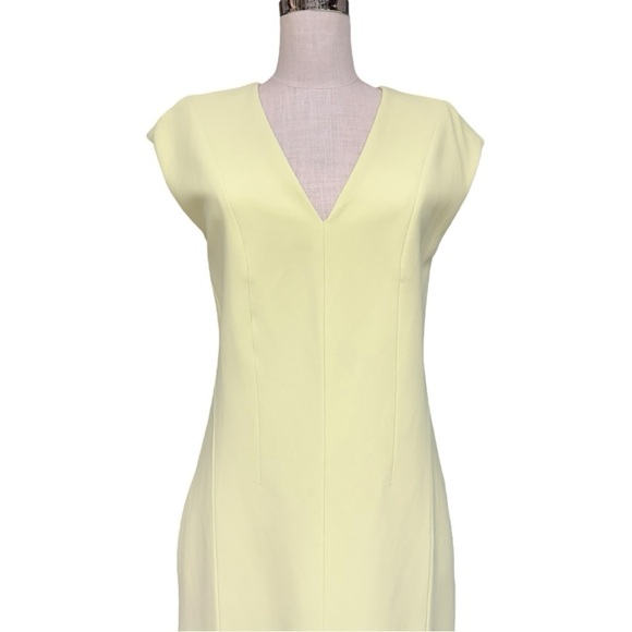 Narciso Rodriguez Bond Crepe Sheath Dress - Citrus Yellow - Size 40 - Picture 6 of 13